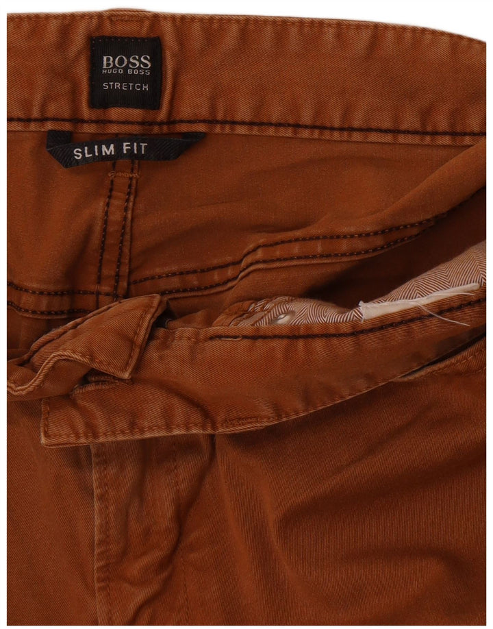 Hugo Boss Herren Stretch Slim Jeans W34 L32 Braun