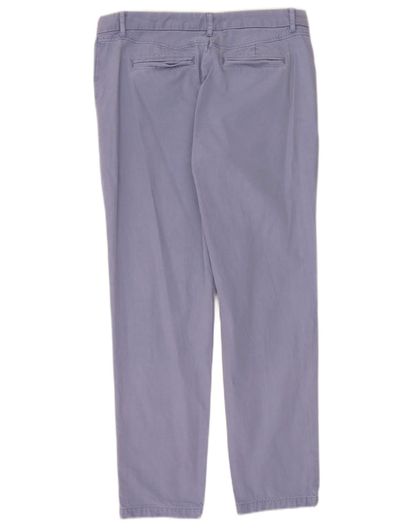 Marks & Spencer Slim Chino-Hose für Damen, UK 12, M, W32, L28, Blau, Baumwolle