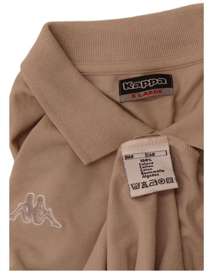 KAPPA Herren Poloshirt XL Braun Baumwolle