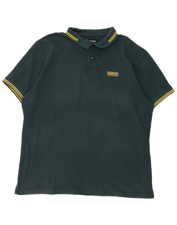 Barbour Herren Poloshirt 2XL Grüne Baumwolle
