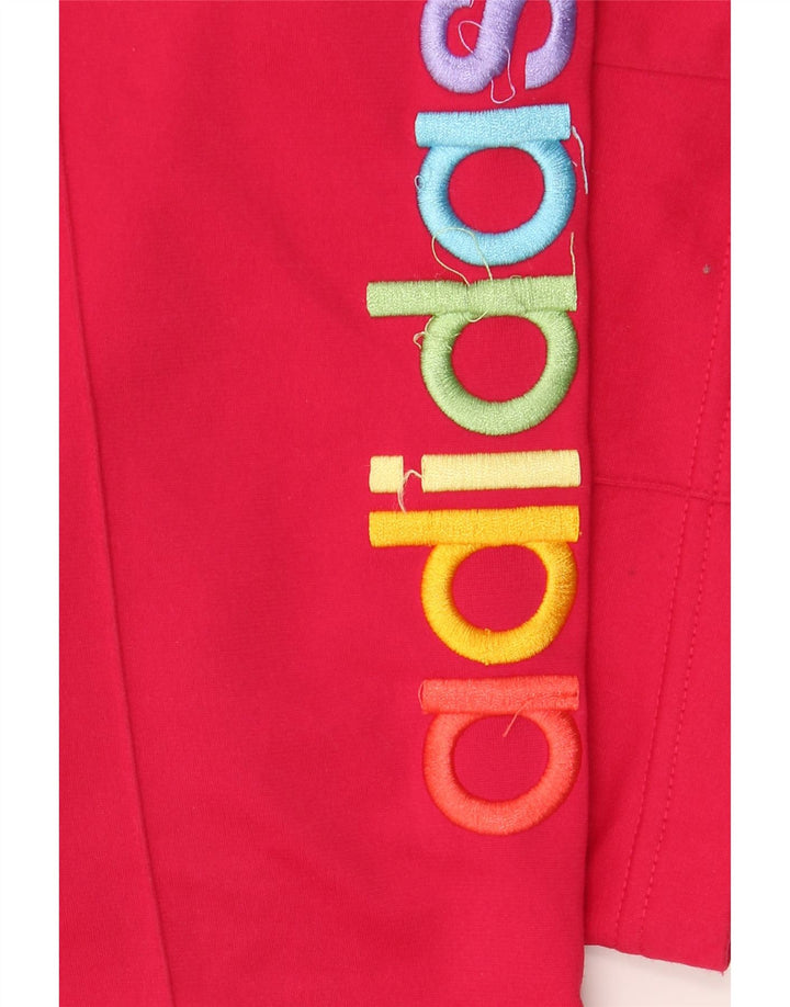 ADIDAS Damen-Trainingshose mit Grafik, UK 12, Mittelrosa, Polyester