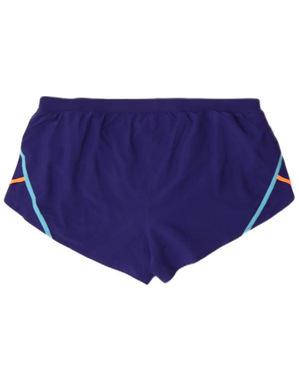 UNDER ARMOUR Damen Heat Gear Sportshorts UK 22 3XL Marineblau Polyester