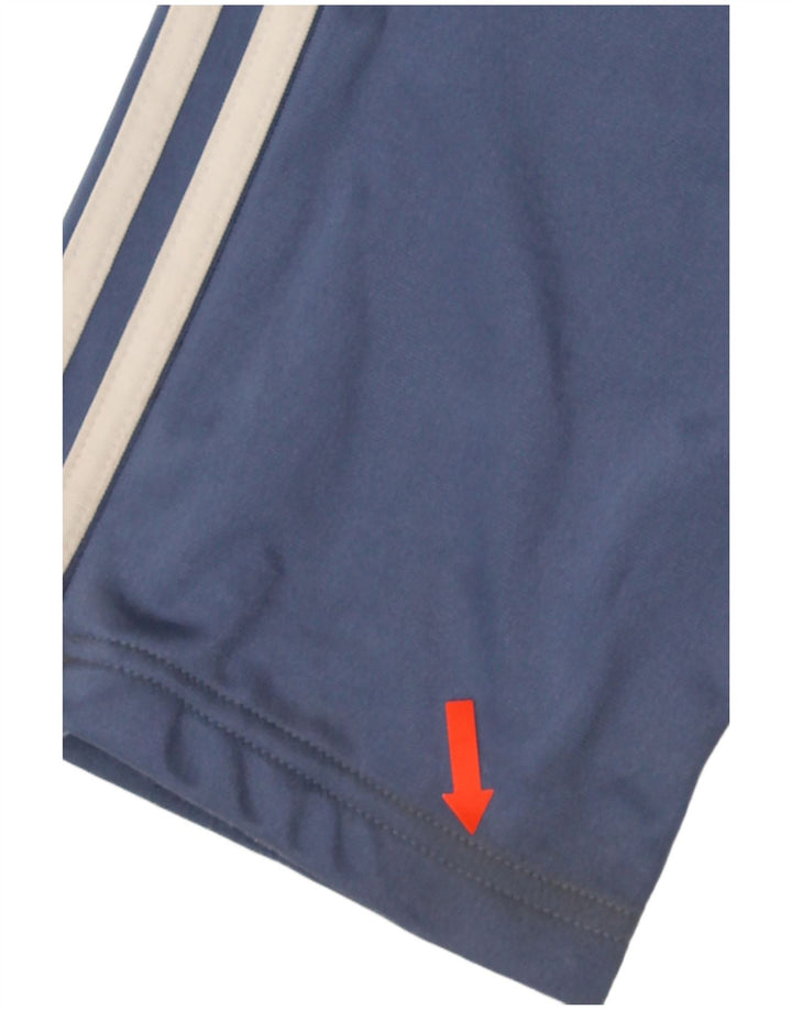 Adidas Herren-Trainingshose aus mittelblauem Polyester