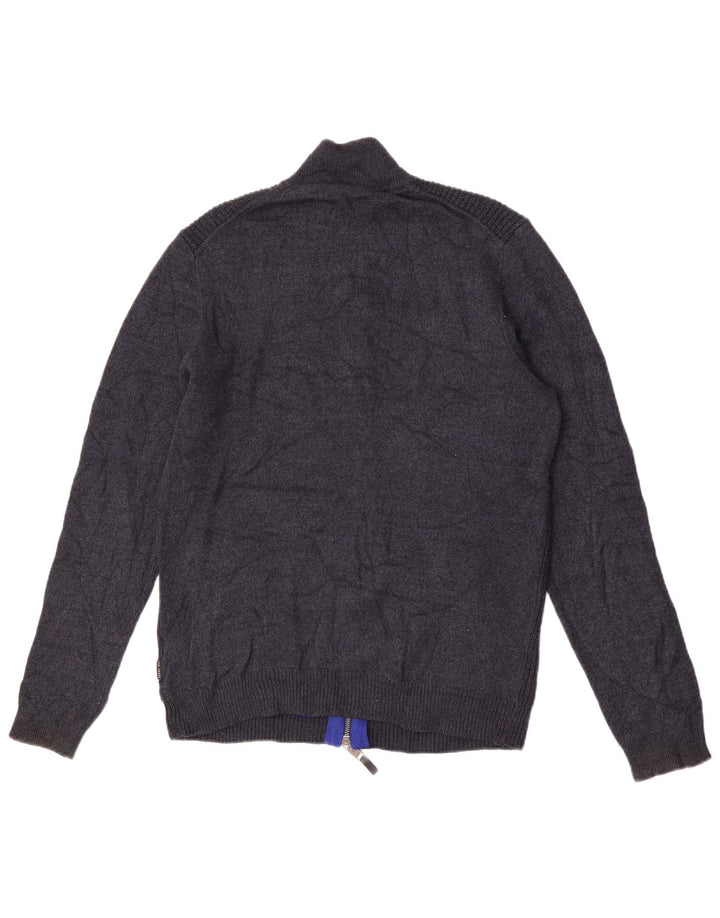 Ted Baker Herren-Strickjacke, Größe 3, mittelgroß, marineblau, Polyester
