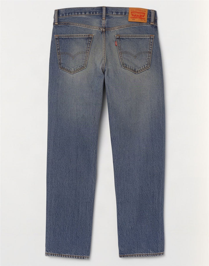 Levi's Herren 505 Straight Jeans W34 L30 Blaue Baumwolle