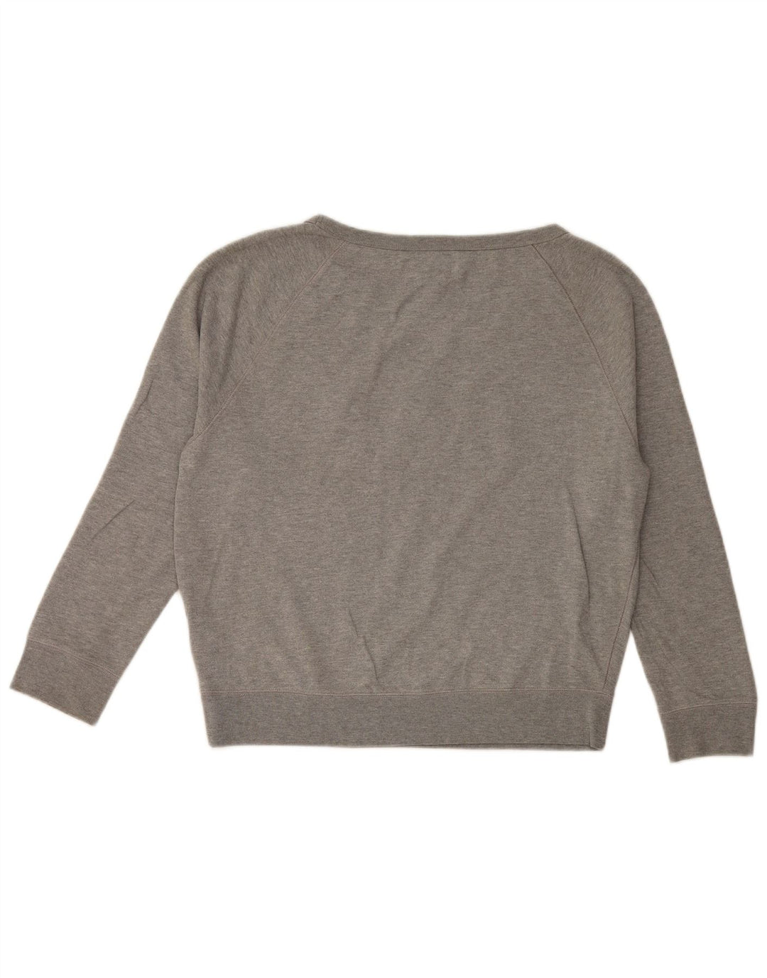Gap Womens Graphic Oversized Sweatshirt Pullover UK 10 Small Graue Baumwolle