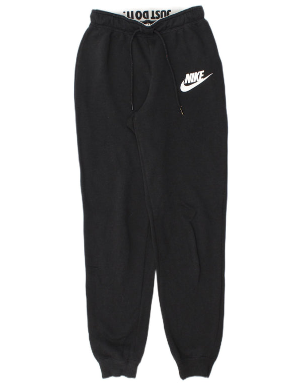 NIKE Damen-Trainingsanzug mit Grafik, Jogginghose, UK 4, XS, Schwarz, Baumwolle