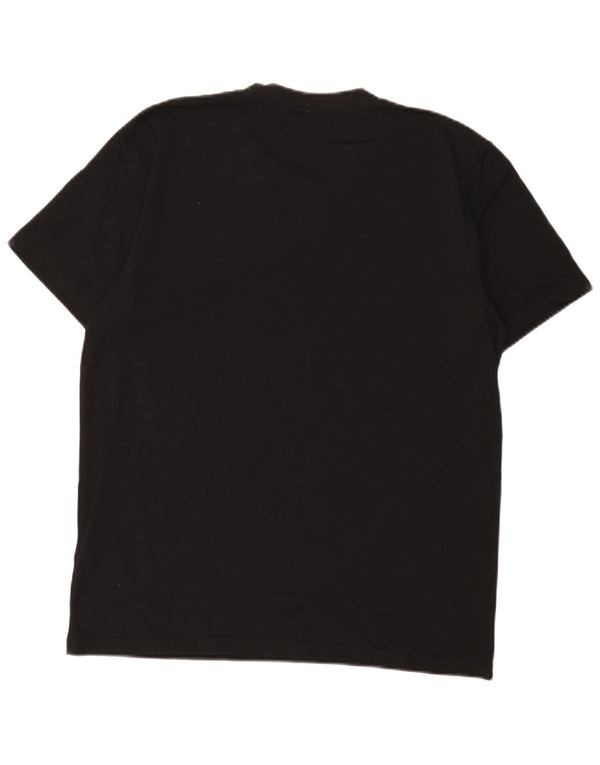 Reebok Herren T-Shirt Top Large Schwarz Baumwolle