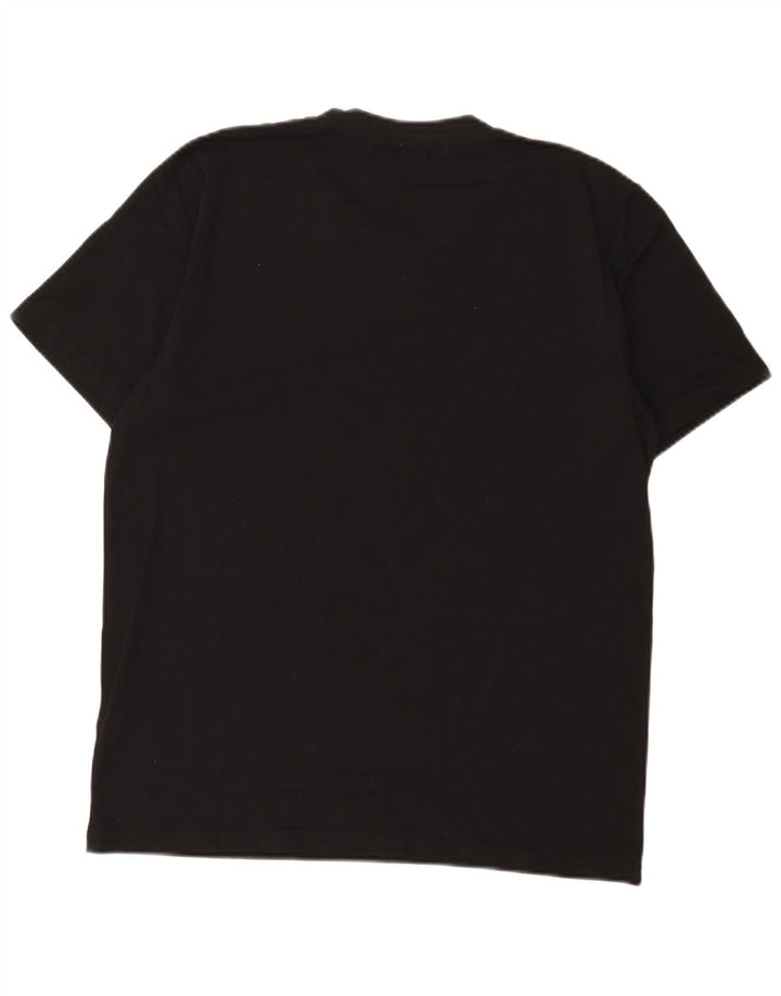 Reebok Herren T-Shirt Top Large Schwarz Baumwolle