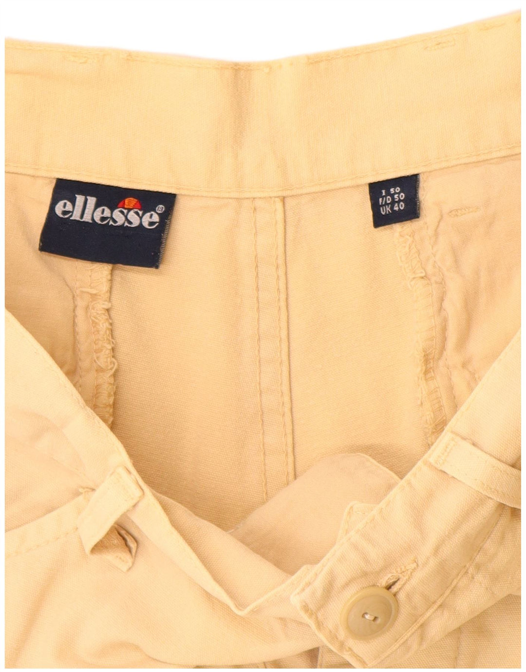 Ellesse Herren Cargoshorts W40 XL Beige Baumwolle