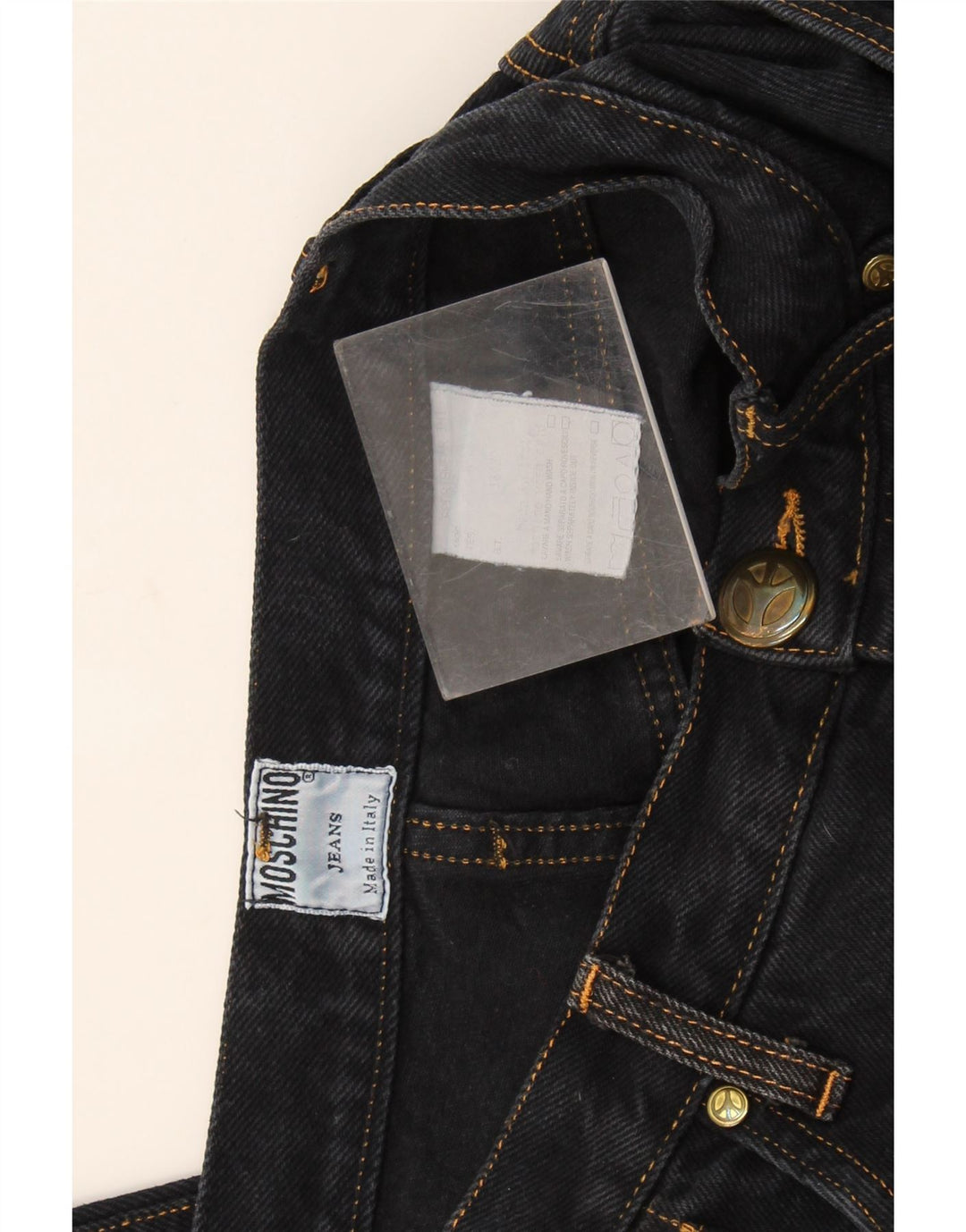 Moschino Damen Slim Jeans W28 L31 Marineblau