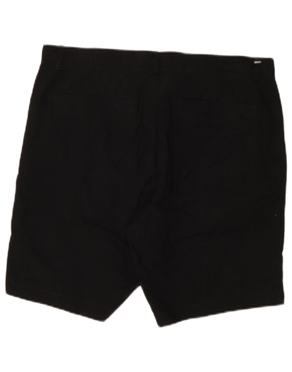 Calvin Klein Herren Slim Fit Chino Shorts W33 Mittelschwarze Baumwolle