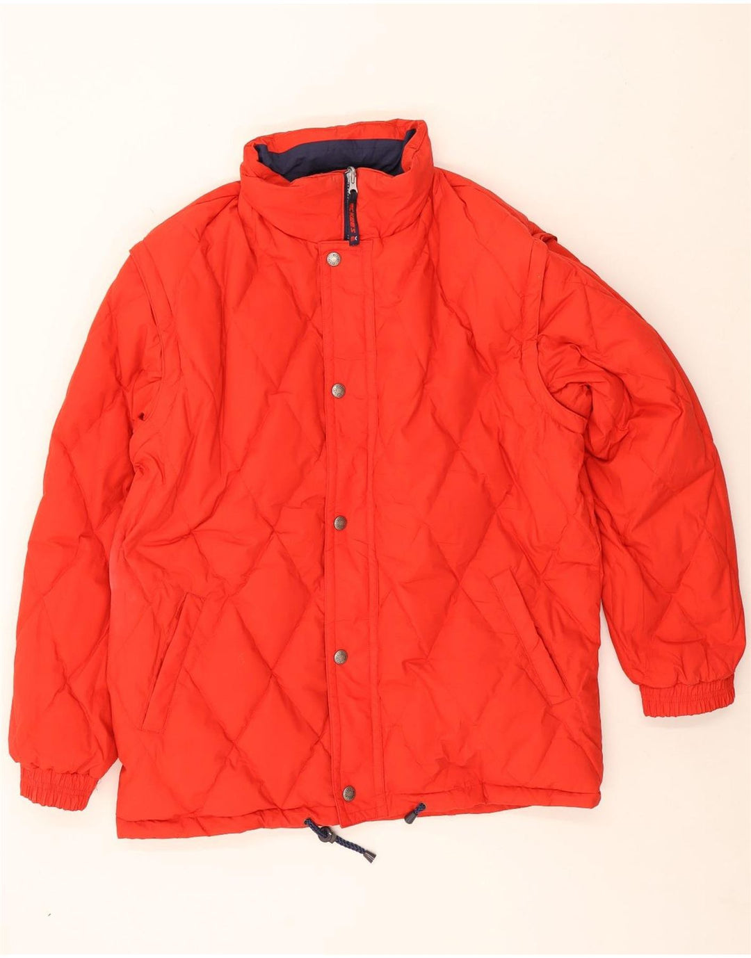 MC Kee's Herren-Skijacke mit lockerer Passform und Kapuze, UK 38, Mittelrot, Farbblock