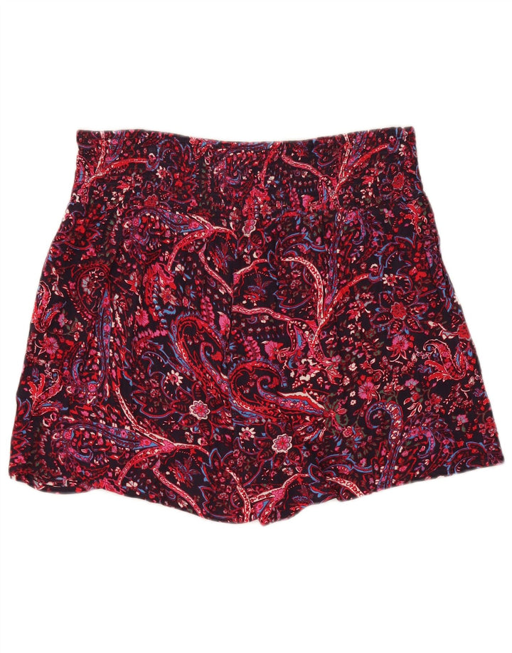 Fat Face Damen-Shorts mit hoher Taille, W34, groß, mehrfarbig, Paisleymuster