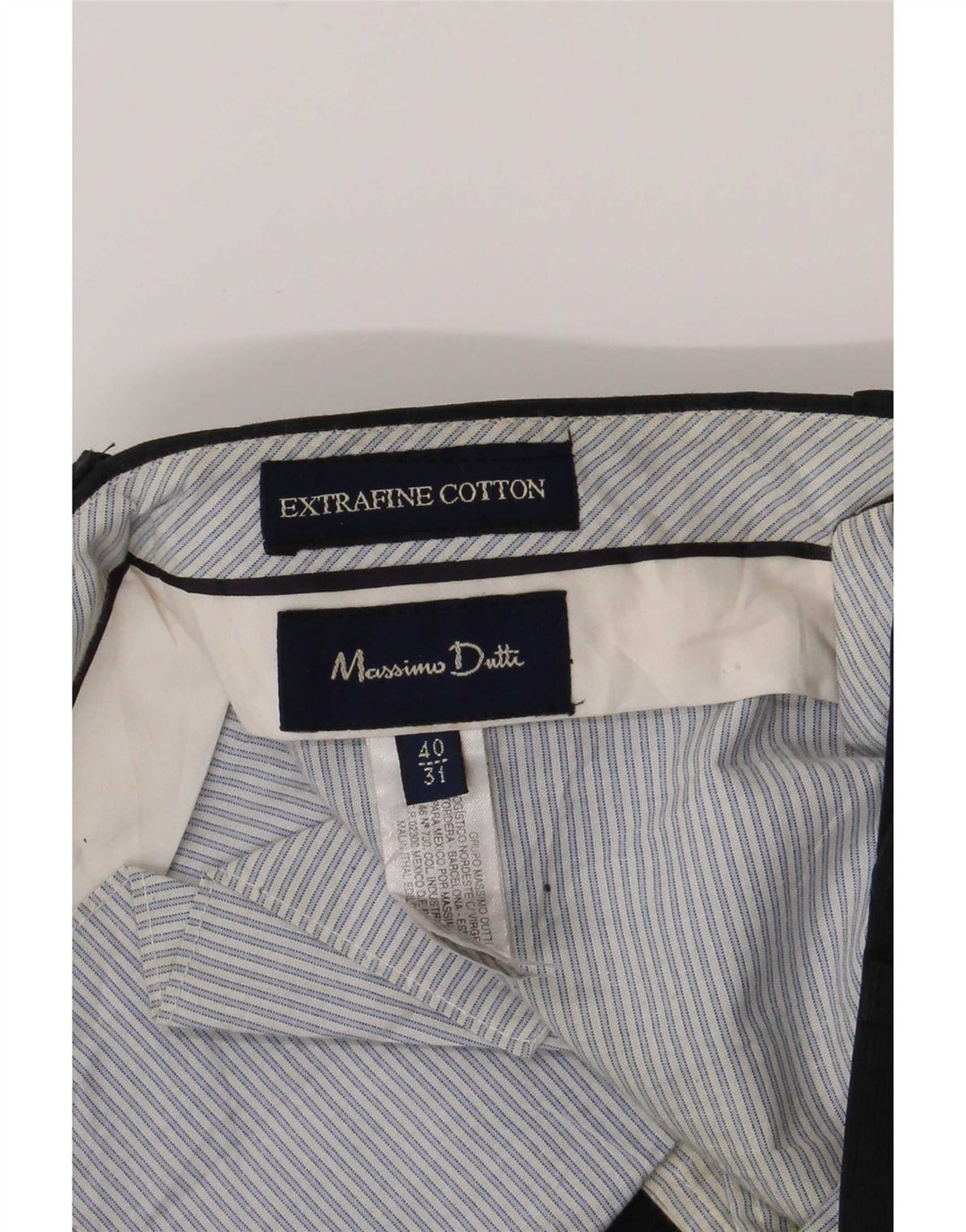 Massimo Dutti Herren-Chinohose, normal, Größe M, W31, L29, Marineblau, Baumwolle