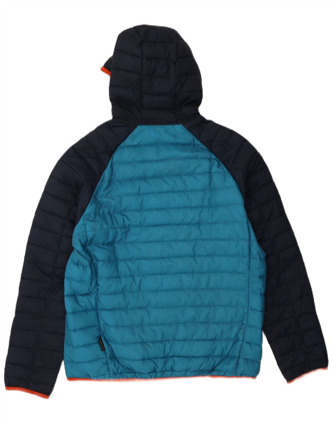 Jack Wolfskin Herren-Jacke mit Kapuze, gepolstert, UK 36/38, Mittelblau, Farbblock