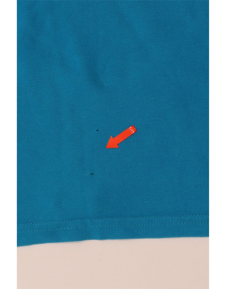 MOSCHINO Herren Poloshirt Small Blau Baumwolle