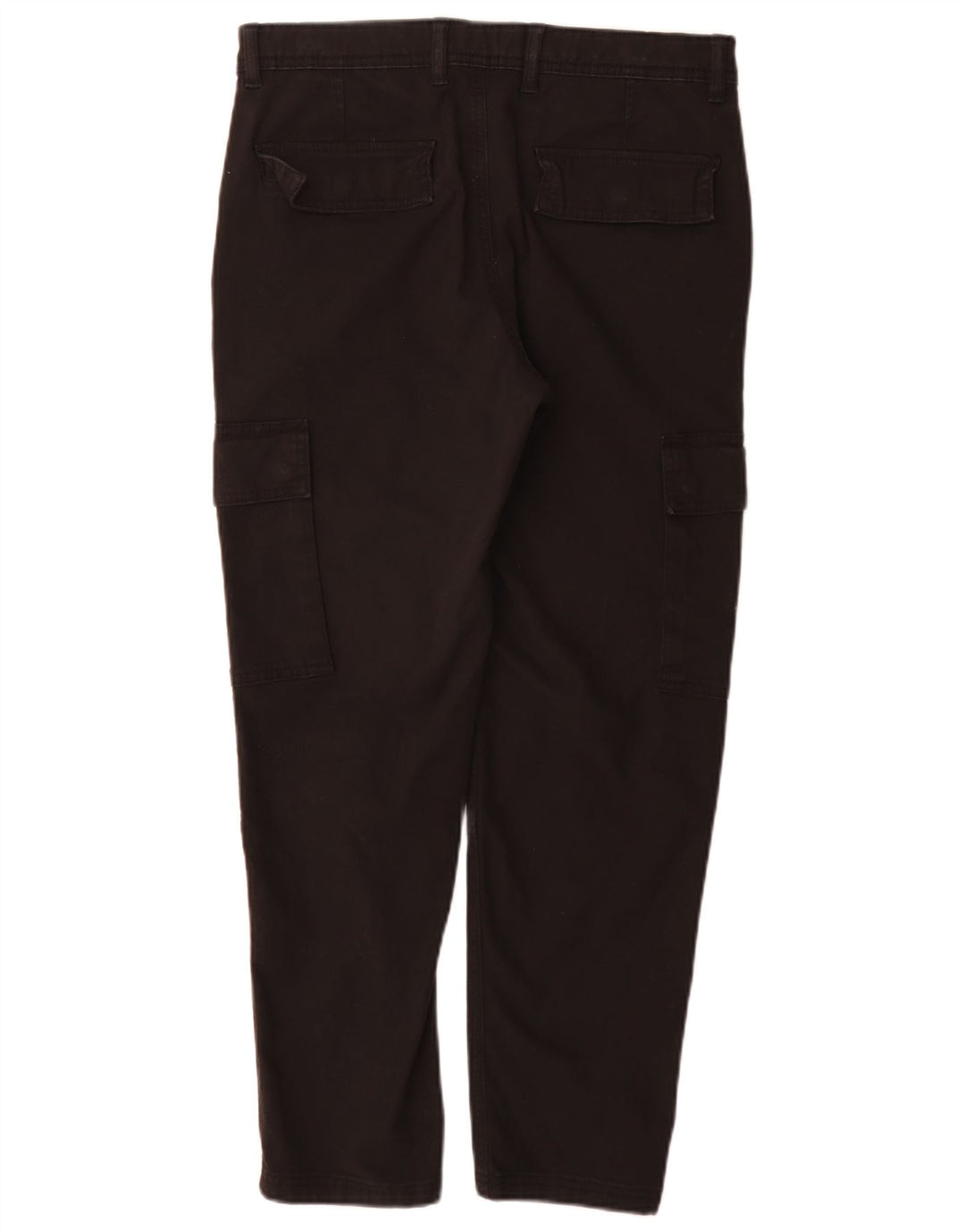 Marks & Spencer Herren Cargohose W30 L290 Schwarz Baumwolle