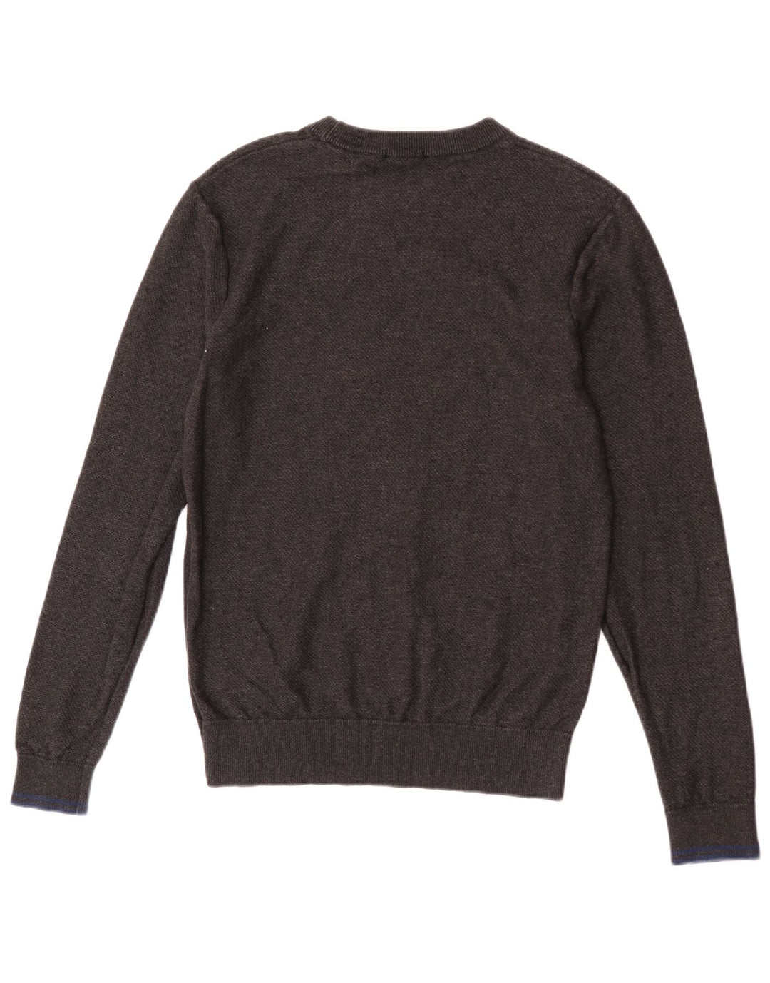 Scotch & Soda Herren-Pullover mit Rundhalsausschnitt, mittelgraue Baumwolle