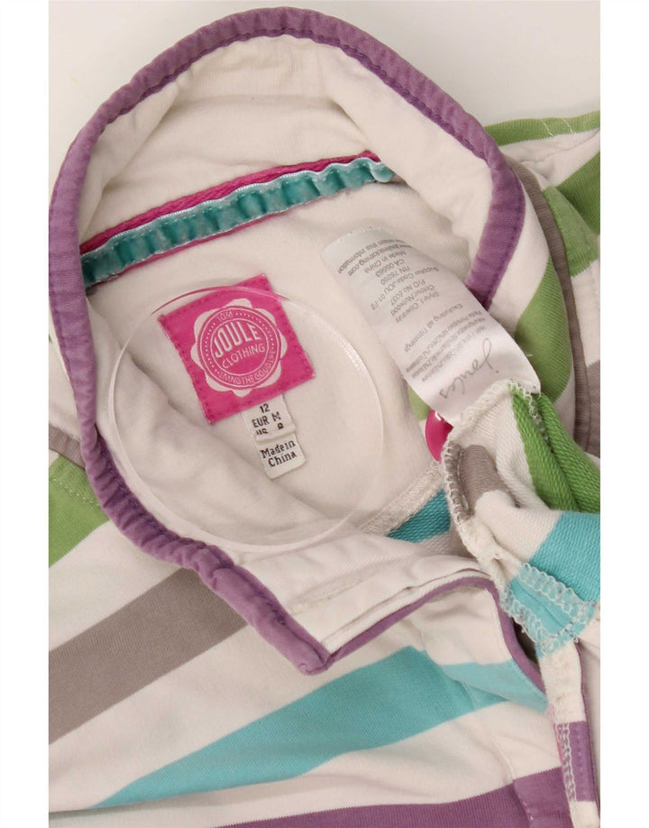 Joules Damen Sweatshirt-Pullover UK 12 Medium Mehrfarbig gestreift