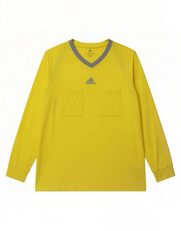 Adidas Herren Top Langarm 3XL Gelb Colourblock Polyester