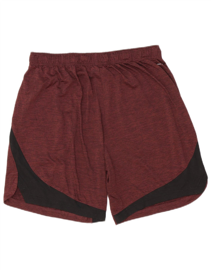 RUSSELL ATHLETIC Herren Dri-Power Sportshorts Medium Maroon Colourblock