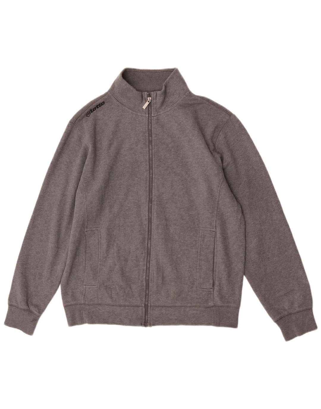 Lotto Herren-Trainingsanzug-Top-Jacke, große graue Baumwolle