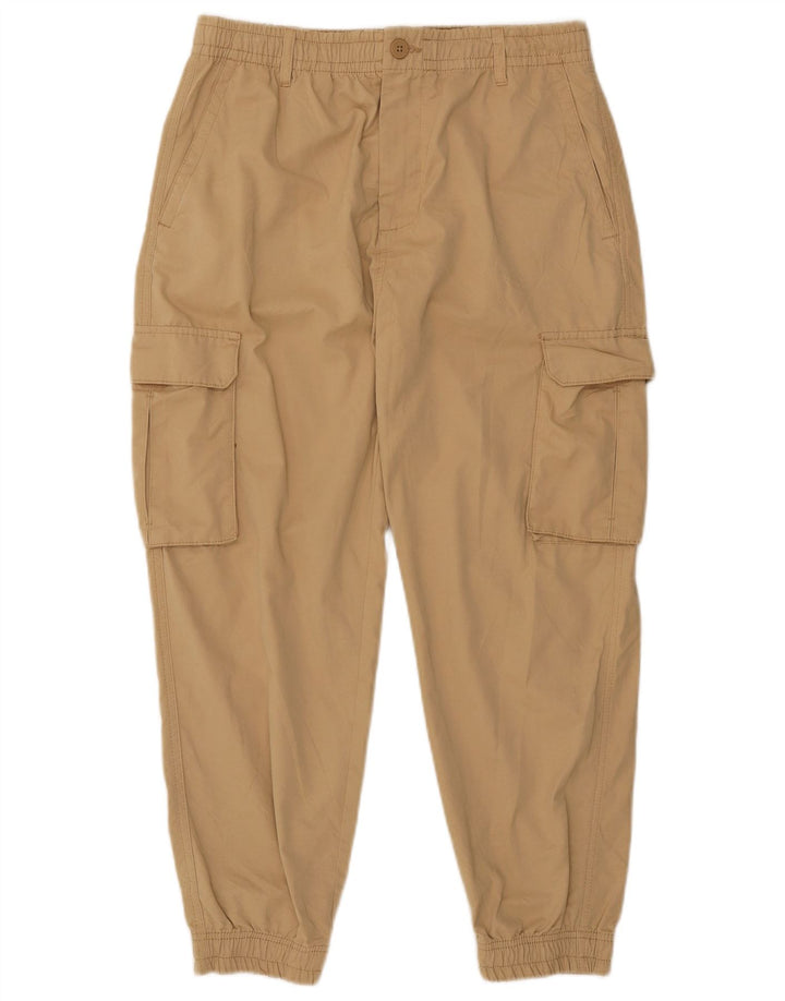 Zara Herren Crop Jogger Cargohose Medium W31 L25 Beige