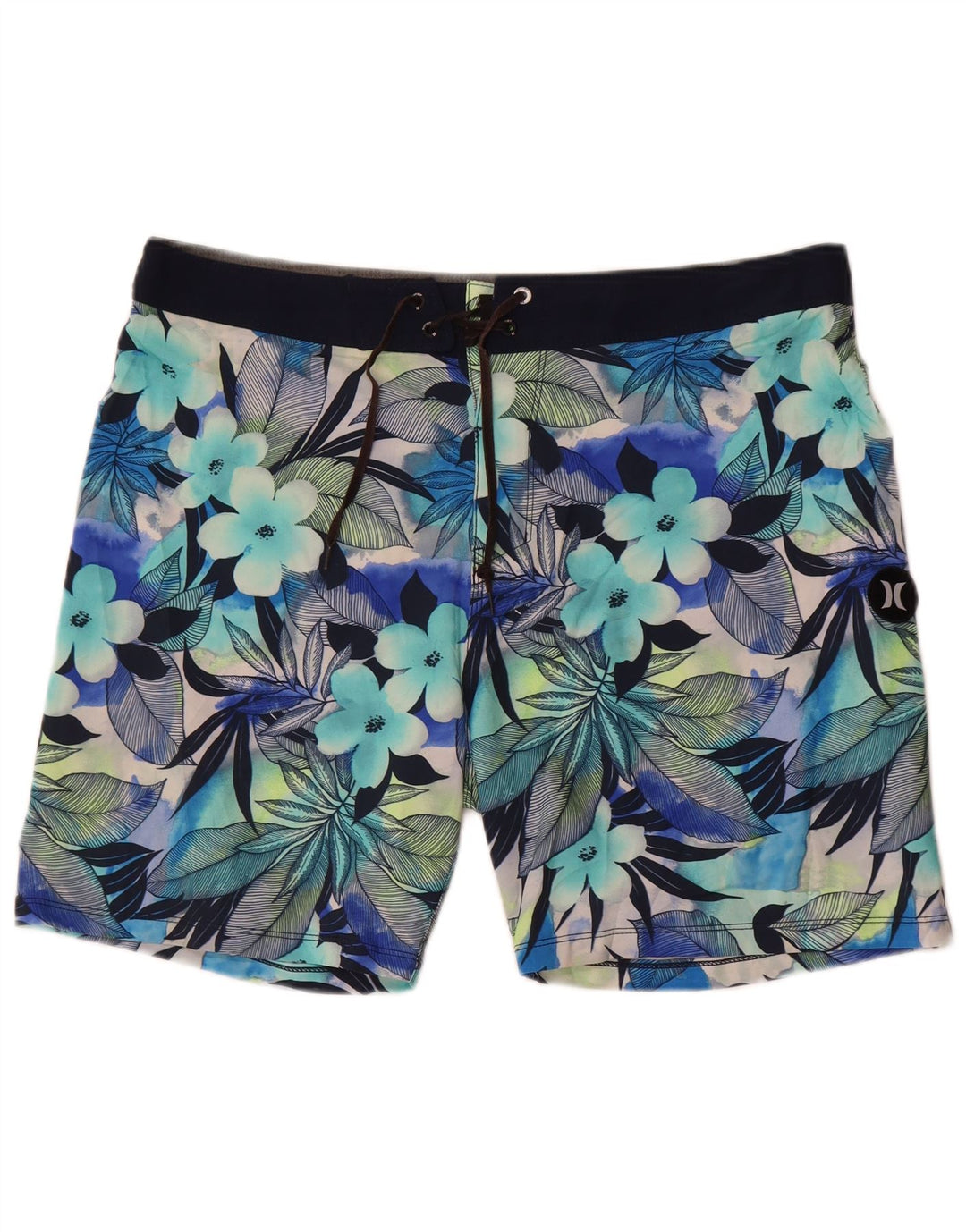 Hurley Herren Phantom Badeshorts, groß, blau, geblümt