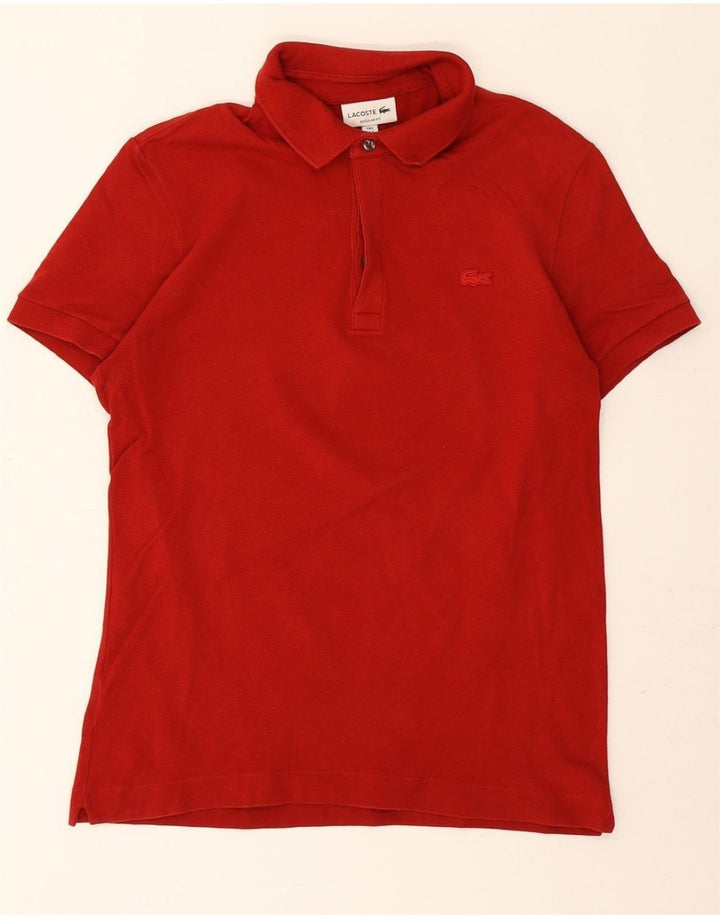 LACOSTE Mens Regular Fit Polo Shirt Size 3 Small Red Cotton Vintage Lacoste and Second-Hand Lacoste from Messina Hembry 