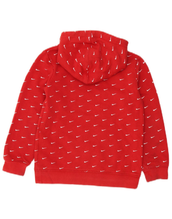 Nike Jungen Kapuzenpullover, 6–7 Jahre, rote Baumwolle