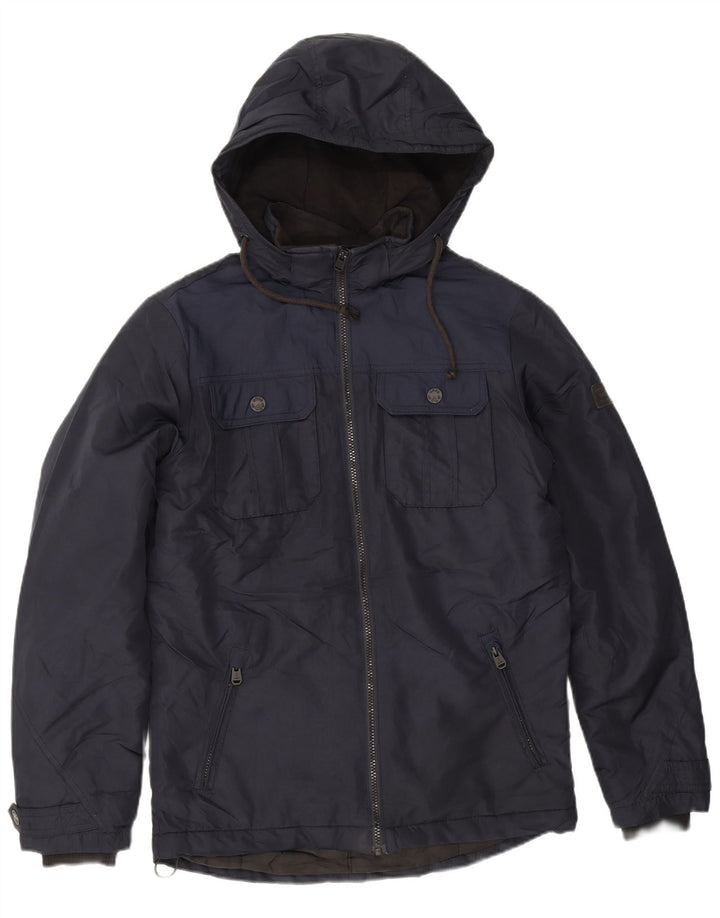 Jack & Jones Herren-Utility-Jacke mit Kapuze, UK 36, Größe S, Marineblau, Polyester