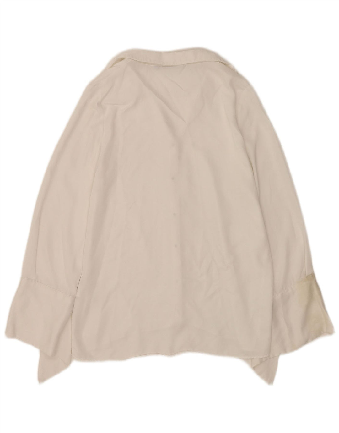 Zara Damen Hemdbluse UK 10 Small Weiße Viskose
