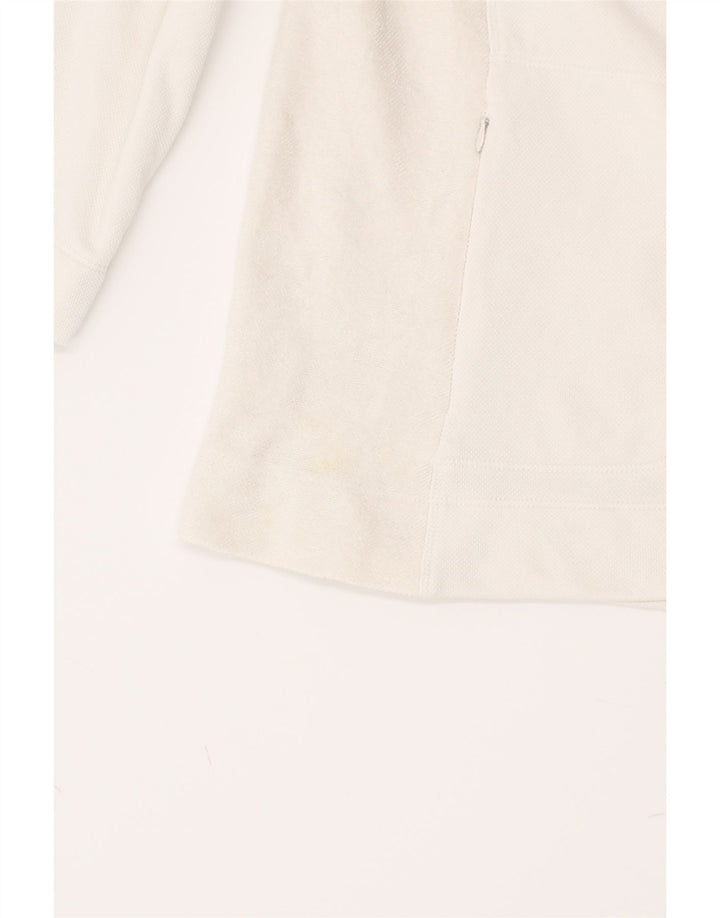 REEBOK Womens Tracksuit Top Jacket UK 14 Large  White Cotton Vintage Reebok and Second-Hand Reebok from Messina Hembry 
