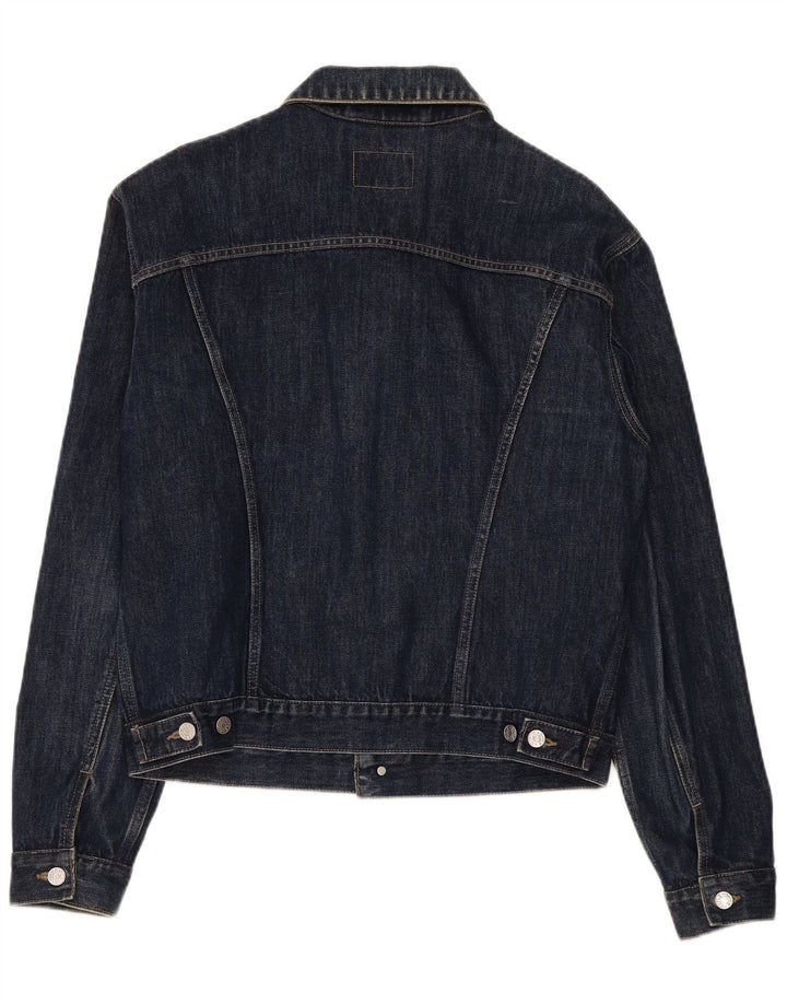 Rifle Damen Jeansjacke UK 20 2XL Marineblaue Baumwolle