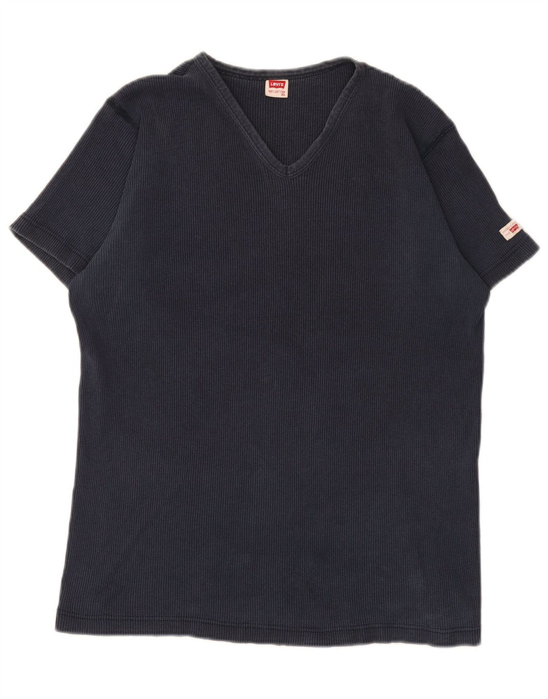 Levi's Damen T-Shirt Top XL Marineblaue Baumwolle