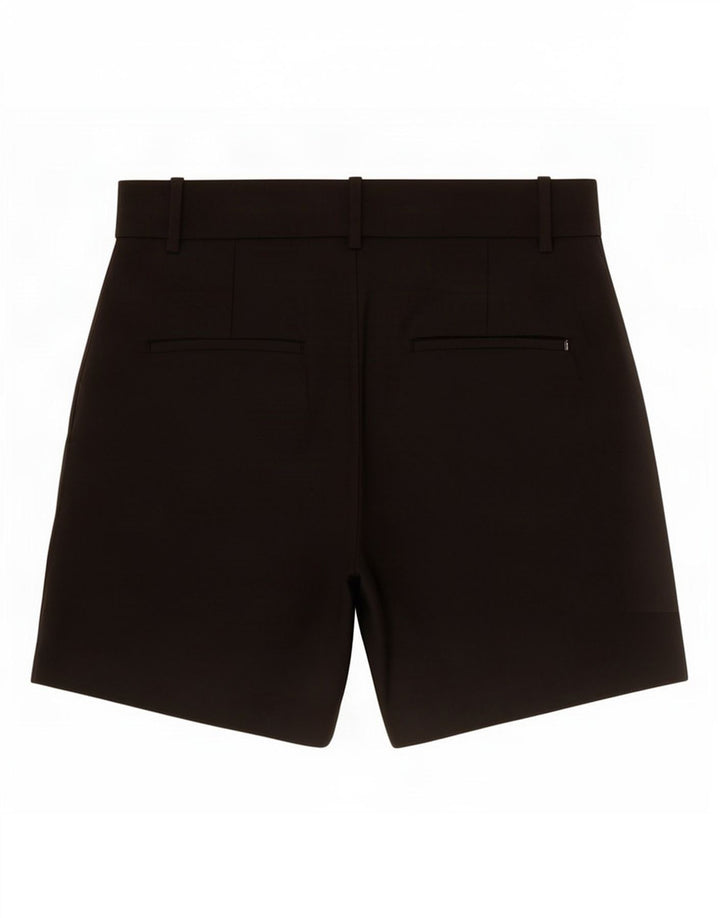 Zara Damen Pegged Chino Shorts Medium W28 Schwarz Polyester