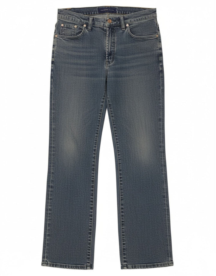 Trussardi Damen Straight Jeans W29 L30 Blaue Baumwolle