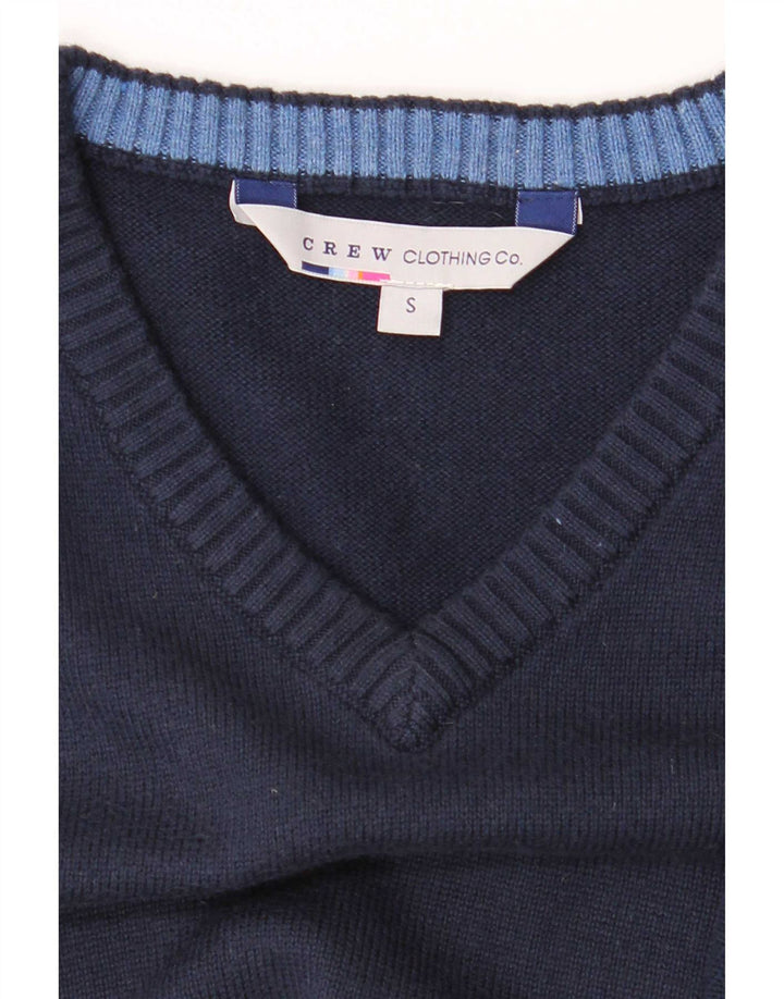 Crew Clothing Herren-Weste, Tanktop, Größe S, Marineblau, Baumwolle