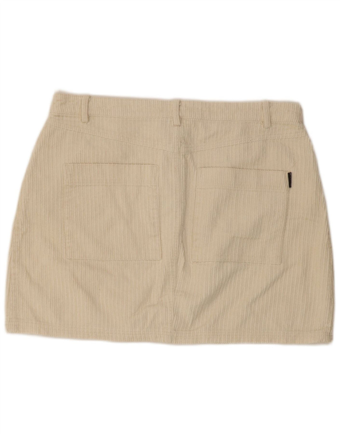 RIP CURL Womens Mini Corduroy Skirt Large W34 Off White Cotton