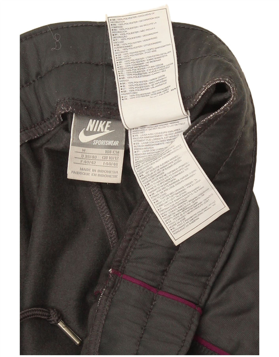 Nike Damen-Trainingshose UK 10/12 Mittelgraues Polyester