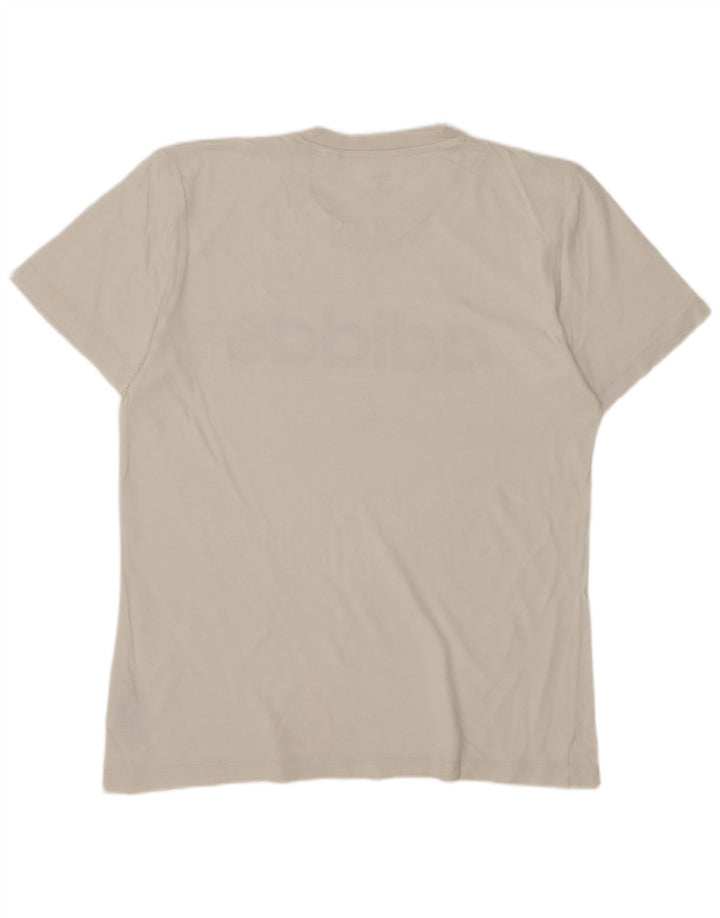 Adidas Herren Grafik T-Shirt Top Small Weiß Baumwolle