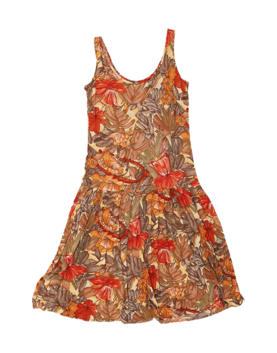 ST MICHAEL Womens Sundress UK 12 Medium Multicoloured Floral Viscose