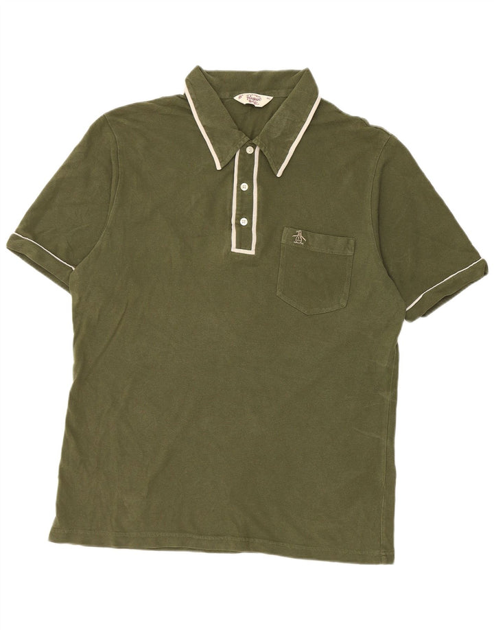 Penguin Herren Poloshirt 2XL Grüne Baumwolle