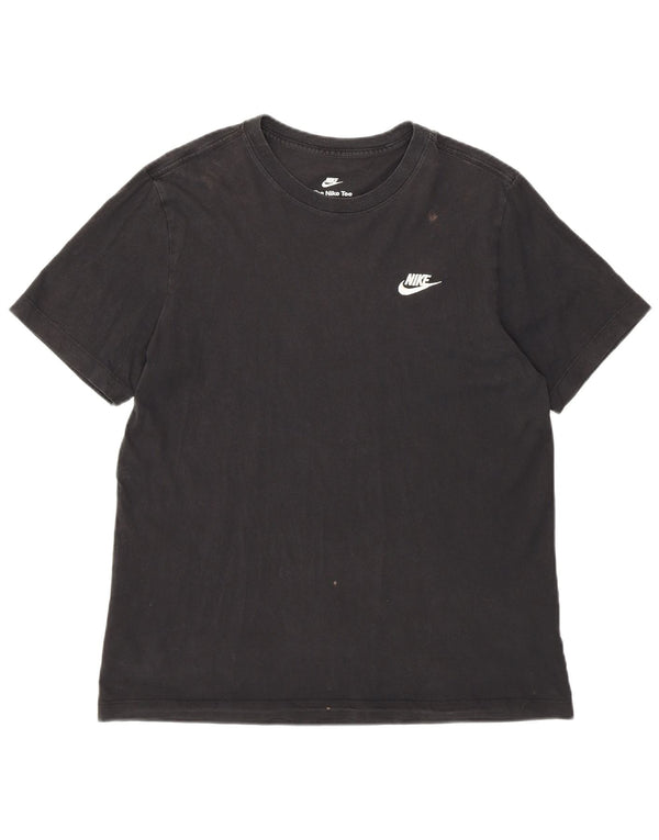 Nike Herren T-Shirt Top Small Schwarz Baumwolle