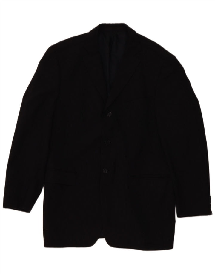 Marks & Spencer Herren-Blazer-Jacke, UK 42, groß, marineblau, gestreift, klassisch
