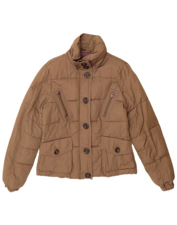 Marlboro Classics Damen Wattierte Jacke EU 44 XL Braune Baumwolle