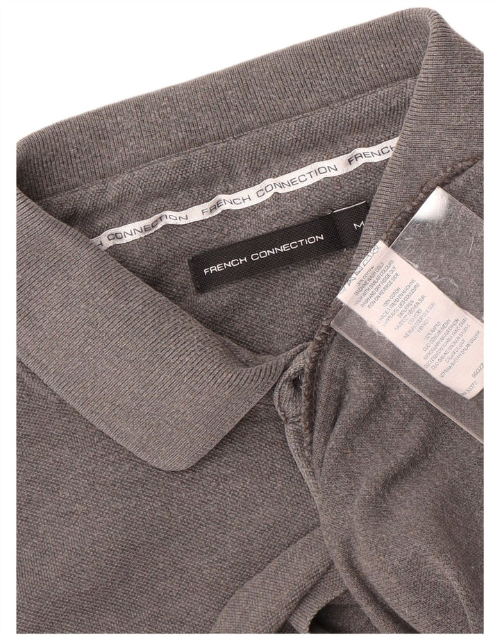 FRENCH CONNECTION Herren-Poloshirt aus mittelgrauer Baumwolle
