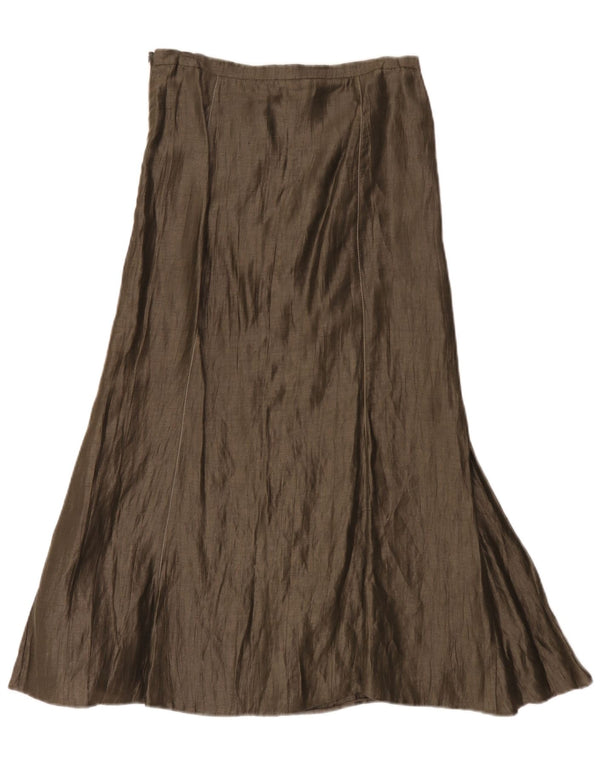 Gerry Weber Damen-Maxirock mit hoher Taille, UK 10, Größe S, W30, Khaki