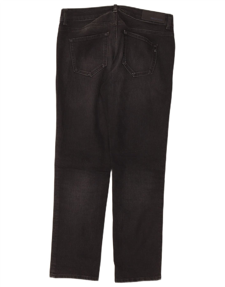 REPLAY Womens Faaby Slim Jeans W30 L28 Black Cotton